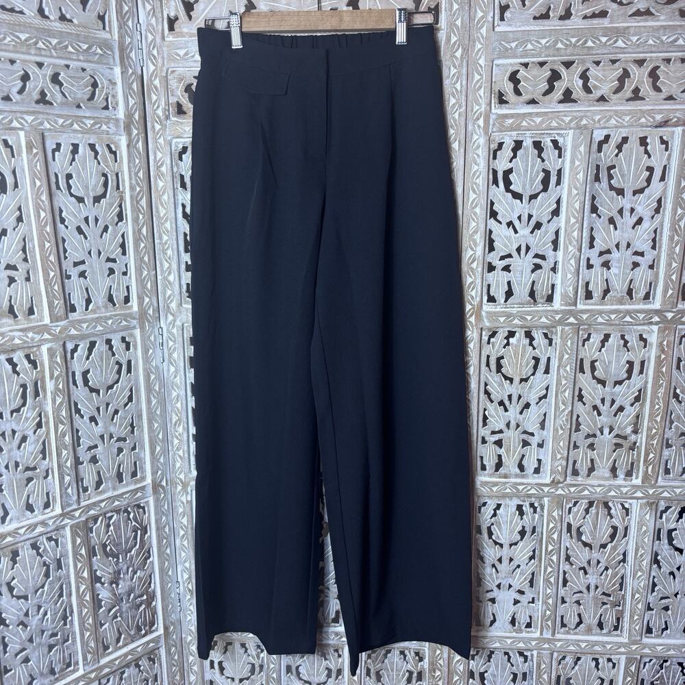 Halara Women's Lightweight Dress Pants Wide Leg Pockets Black Size Small R NWT